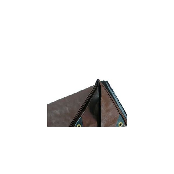 Heavy Duty Tarp, 6 ft x 8 ft, Brown, High-Density Polyethylene